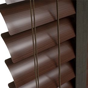 Wood-effect venetian blinds 50mm