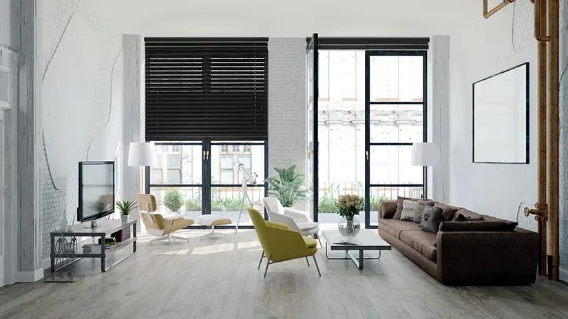 Living room blinds