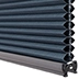 Blackout double pleated blinds